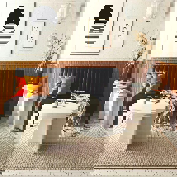 Dorel Home Liam Round End Tables 2-pack Plaster