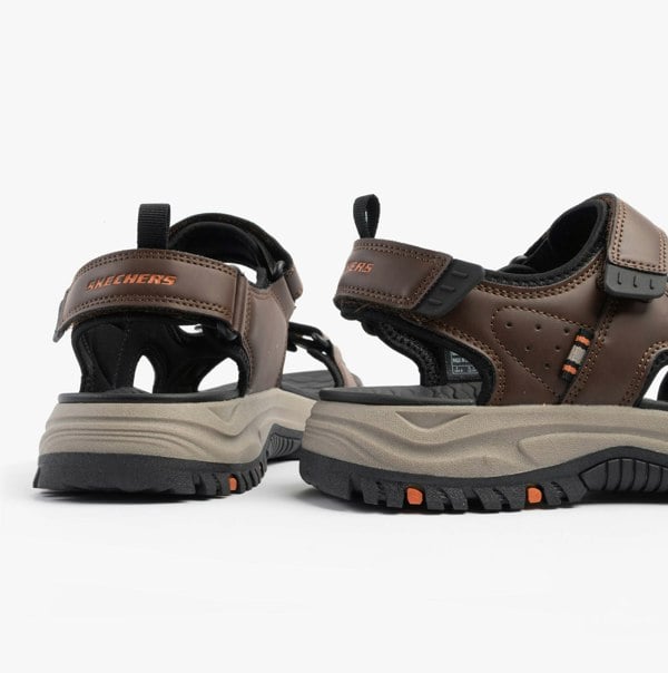 Skechers PREWITT - RIGDON Mens Sandals Brown/Black
