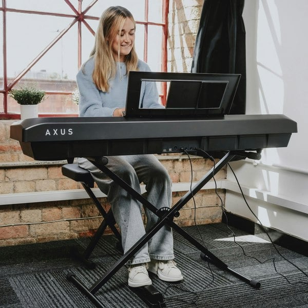 Axus AXD55 88 Note Digital Stage Piano with Stand, Stool & Headphones