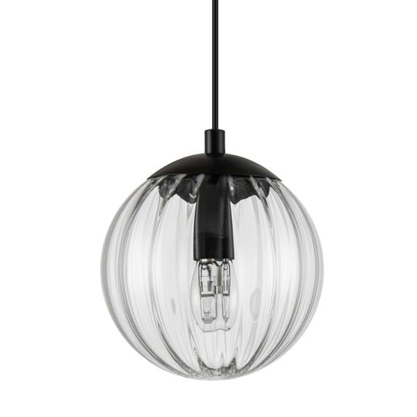 COSYLYTE Kingston 3 Light Ribbed Glass Pendant Light