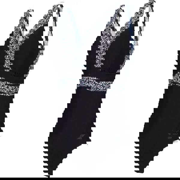 Zoggs Opulence Squareback Swimsuit - Black/White