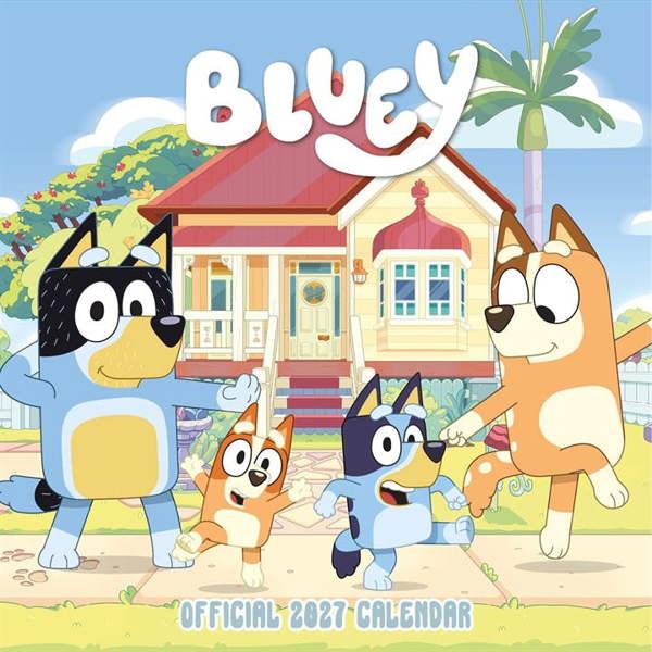 Bluey Calendar 2027, Wall Calendars, Month To View, Entertainment, Gift