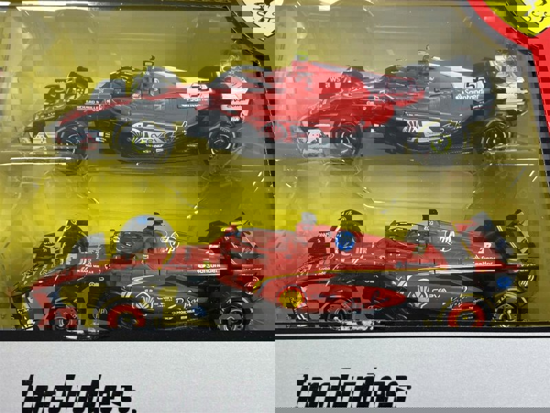 Ferrari Formula 1 Set of 7 Cars with Display Stand 1:43 Scale Bburago 36864