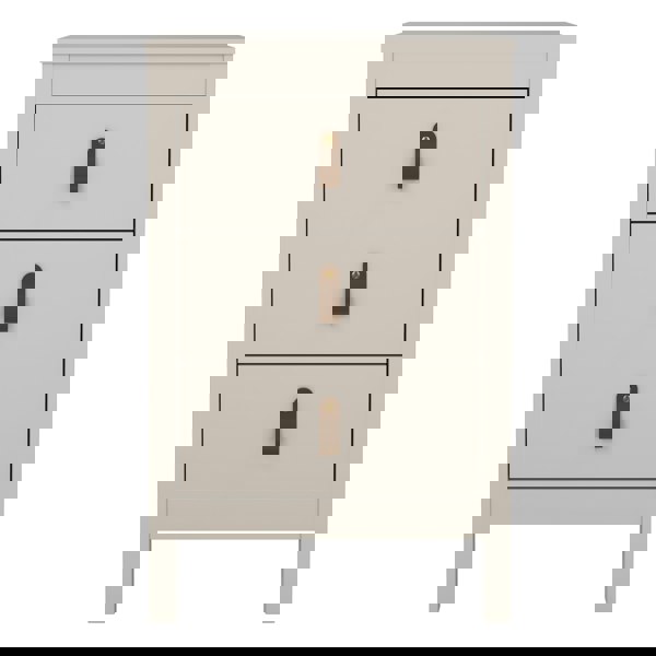 Furniture To Go Barcelona Bedside Table 3 Drawers in Cashmere