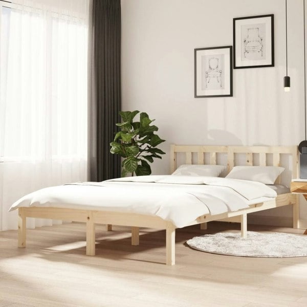 Berkfield Bed Frame Solid Wood 120x200 cm