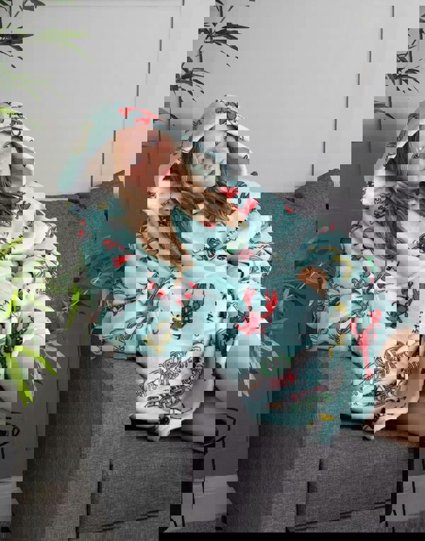 Friends Girls Blue Icons Blanket Hoodie