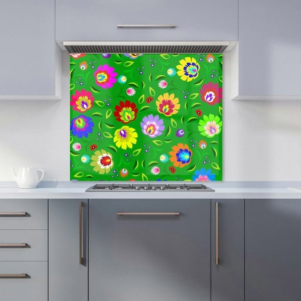 Warren Reed - Designer Polish Folk Floral Kitchen Splashback