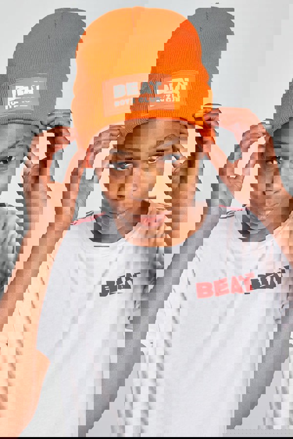 Beat Boyz Club Badge Beanie Hat - Orange