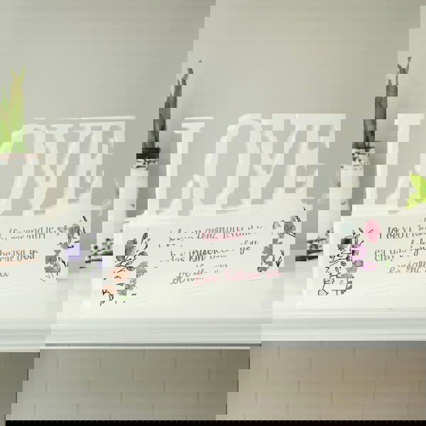 Personalised Memento Company Personalised Wild Flowers Love Ornament