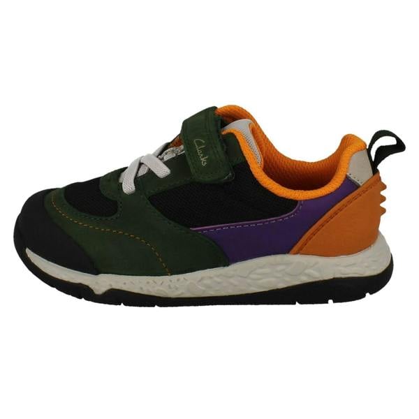 Clarks Childrens Clarks Casual Hook And Loop Fastening Trainers Steggy Stride