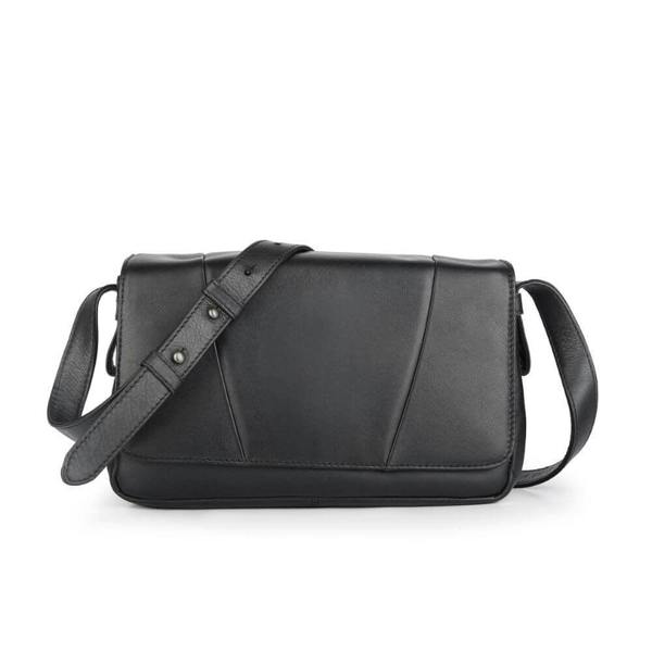 PRIMEHIDE Waxy Leather Organiser Bag with Triple Zip & Built-in Wallet Ida Chester