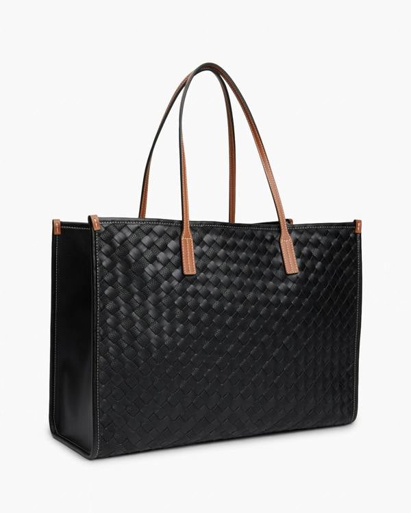 Tommy Hilfiger TH City Womens Tote Bag - Black Mix