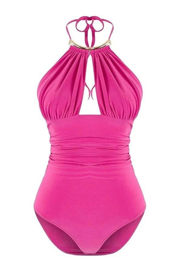 WOVCOR Accessory Detail Ruched Party Bodysuit
