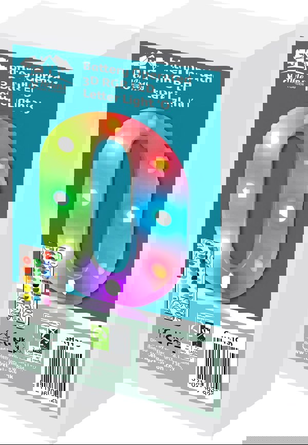 St Helens Battery Operated RGB Letter   With Remote Control Letter O