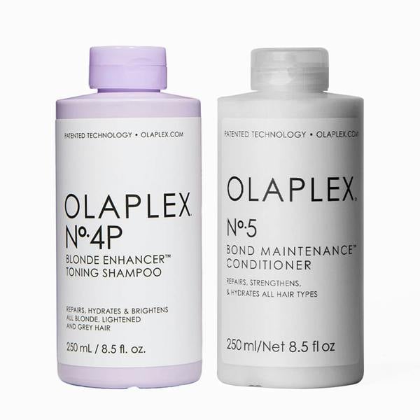 Olaplex No.4P Blonde Enhancer Shampoo and No.5 Conditioner