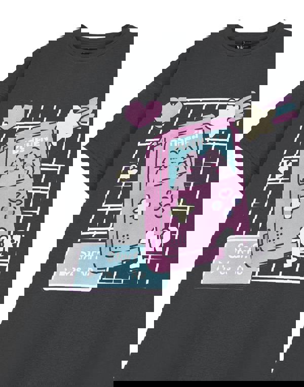 Pusheen Womens Grey Gameboy Short Sleeved T-Shirt Dress