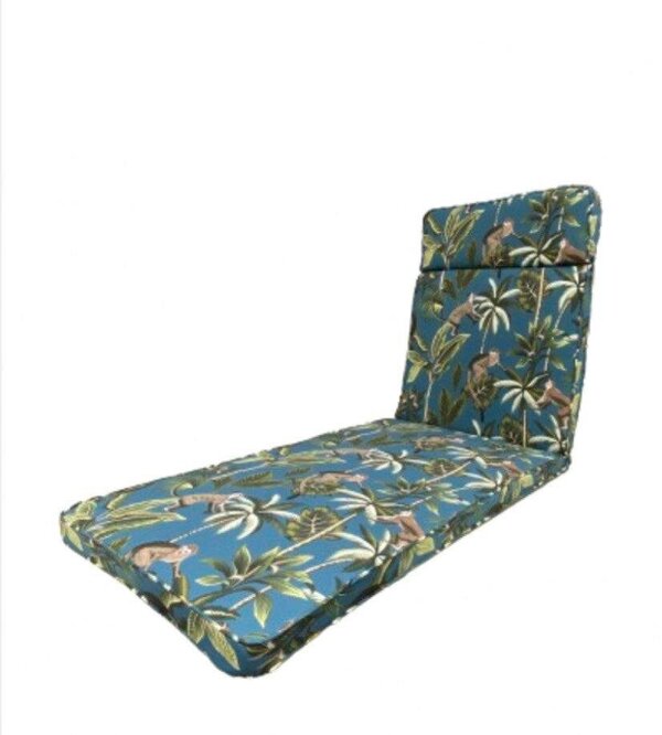 Glendale Sun Lounger Cushion (Colour Options Available) - TROPICAL BLUE