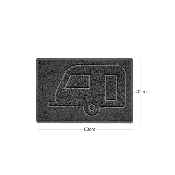 Nicoman "Caravan" Grey Spaghetti Door Mat