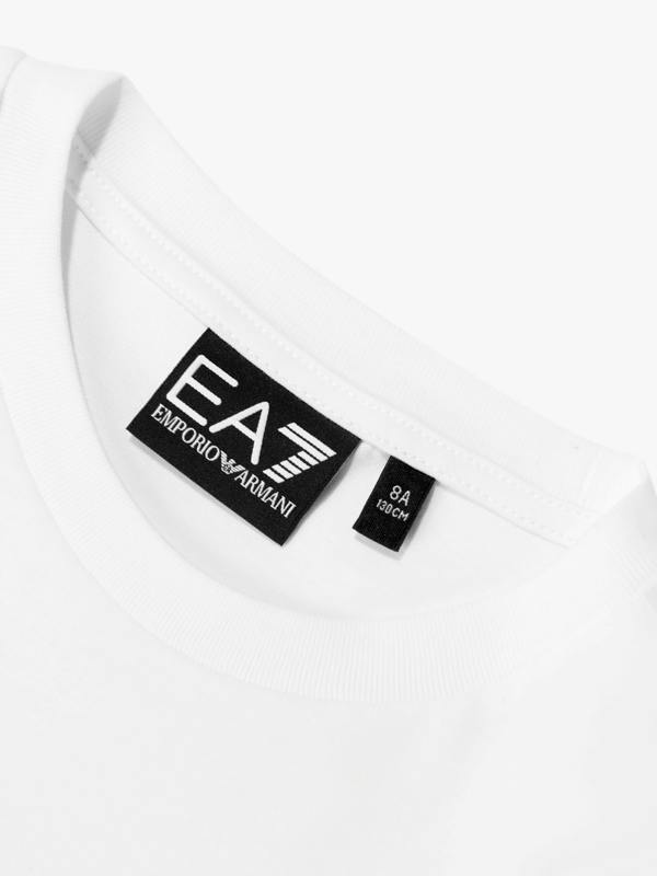 EA7 Emporio Armani Boys Train Visibility T-Shirt in White