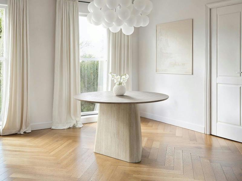 SOLACE+CO Elin Sintered Stone Round Dining Table