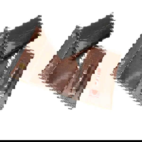 KAV Handcrafted PU Leather Tobacco Pouch - Compact Lightweight 6.23 x 3.4 inches Size for Travel & Daily Use - Durable and Stylish Holder for Smokers