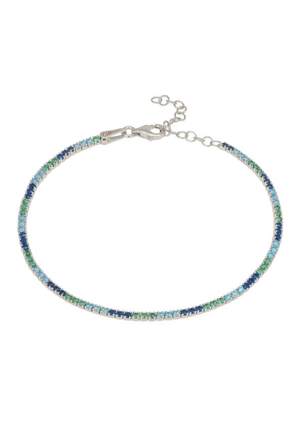 Multicolored bracelet on a white background