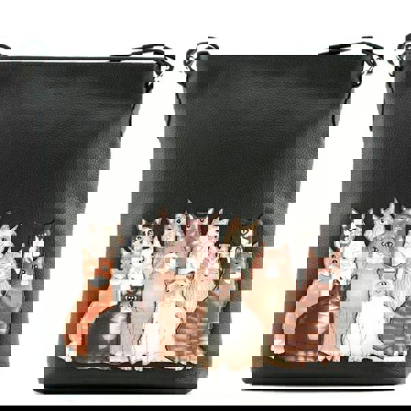 Mala Leather Meowfia Cats Crossbody Leather Bag