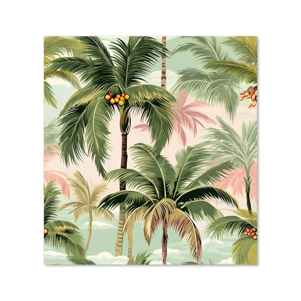 Warren Reed - Designer Palm Trees Pattern Kitchen Splashback