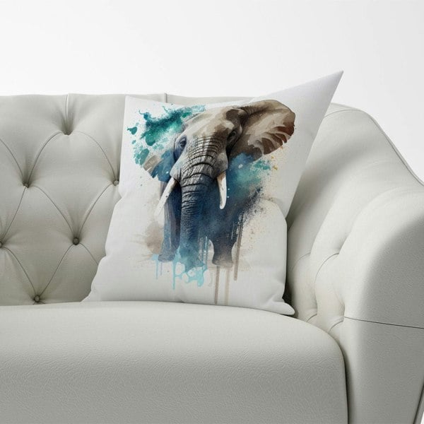 Warren Reed Majestic Elephant Splashart Cushions