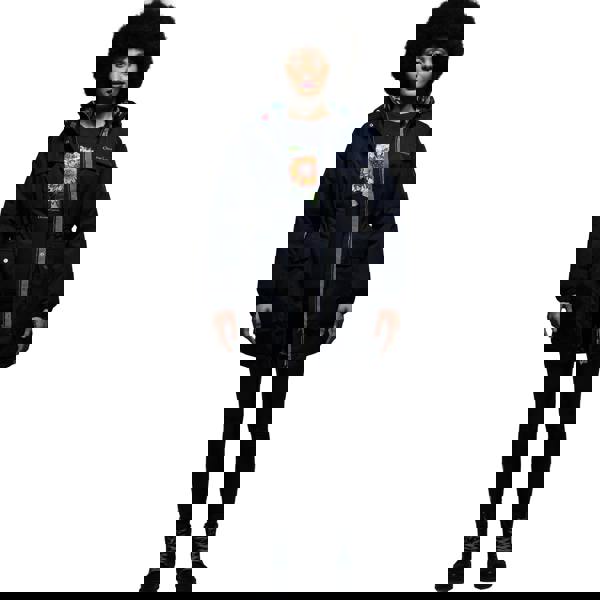 Regatta Womens/Ladies Christian Lacroix Cailar Logo Longline Waterproof Jacket - Navy Marl