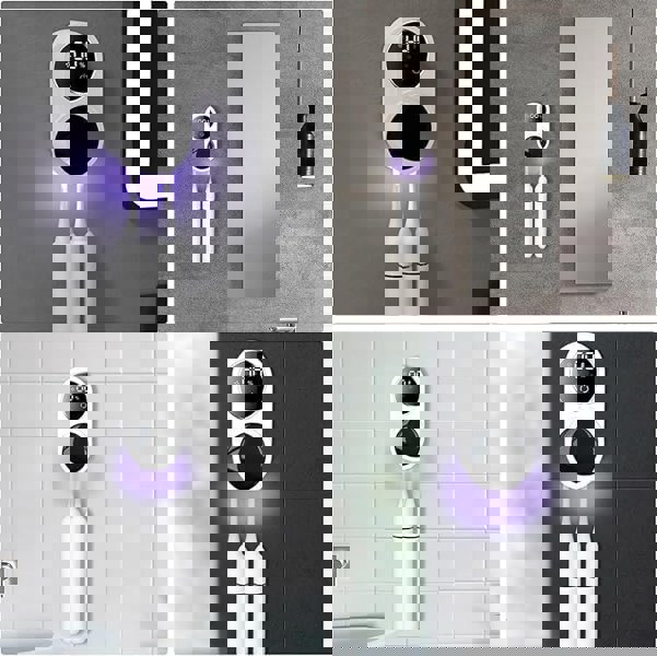 Dragodirect Smart UV Toothbrush Sanitizer Case with Wave Sensor Rechargeable