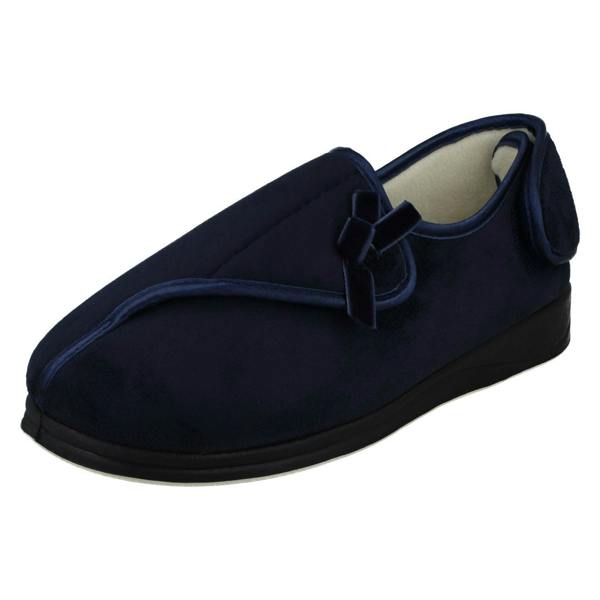Padders Ladies Padders Hook And Loop Comfort Slippers Penny