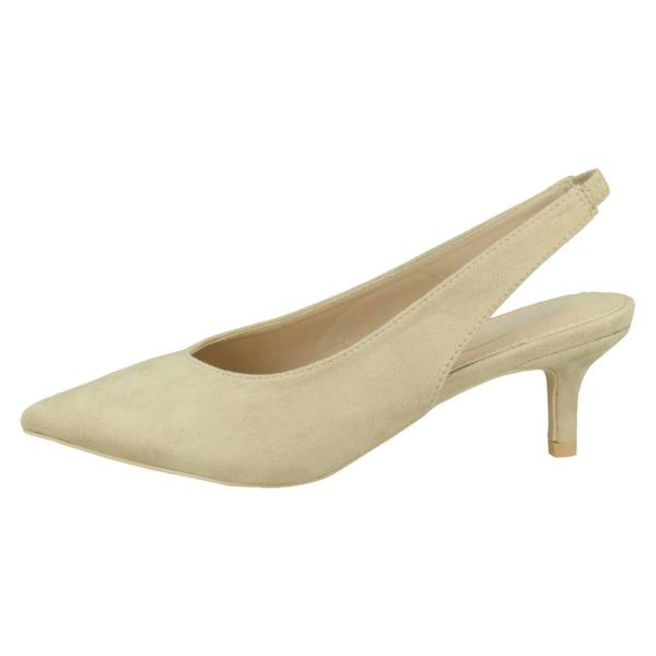 Spot On Ladies Spot On Heeled Stiletto Slingback Heels F90111