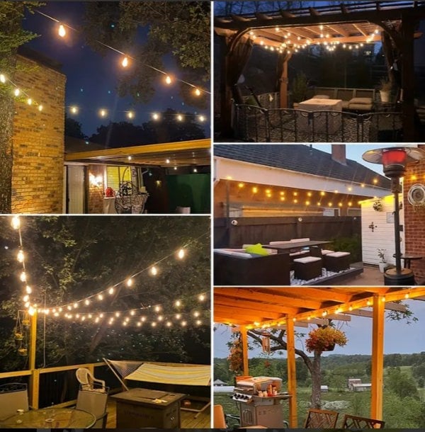 Lighting Legends 12 Pack Vintage Style Warm White LED "Super Festoon" Shatterproof Bulbs