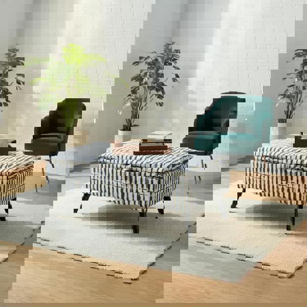 Upholstered Ottoman Storage Bench – Multi - Purpose Footstool, Seat & Coffee Table with Hidden Storage - ISTOOLS