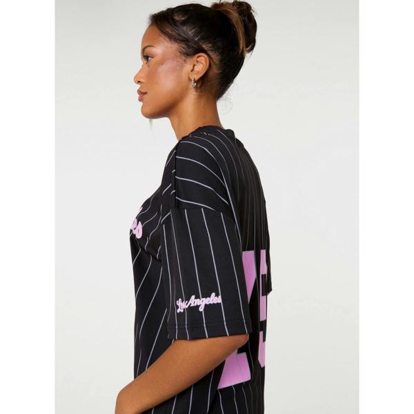 Pink Vanilla 79 New York Baseball Jersey Top