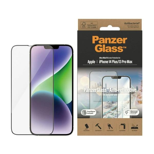 PanzerGlass Panzer Glass Ultra Wide Fit Anti Reflective Screen Protection for iphone 13 Pro Max/14 Plus 6.7" - 2789