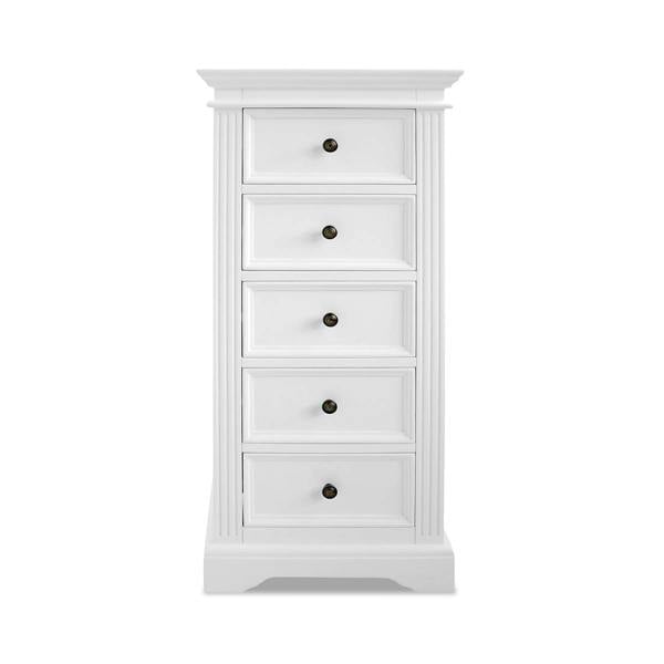 Statement Furniture Gainsborough Tallboy 5 Drawer Narrow Chest of Drawers Assembled