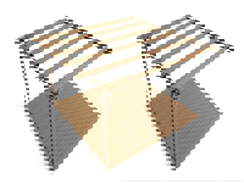 Arbor Garden Solutions Wall Mounted Pergola and Decking Kit Champion Design