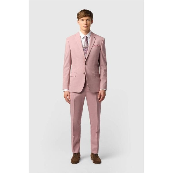 Antique Rogue Slim Fit Blake Pink Plain Jacket