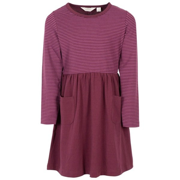 Trespass Girls Forgotten Stripe Jersey Casual Dress - Fig