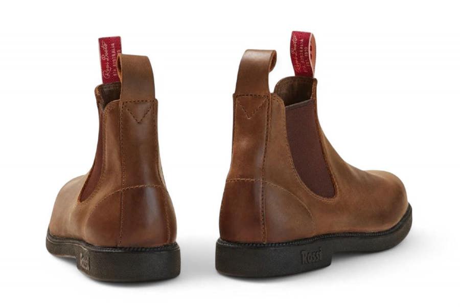 Rossi Boots Rossi 607 Booma Tan Leather Chelsea Boots