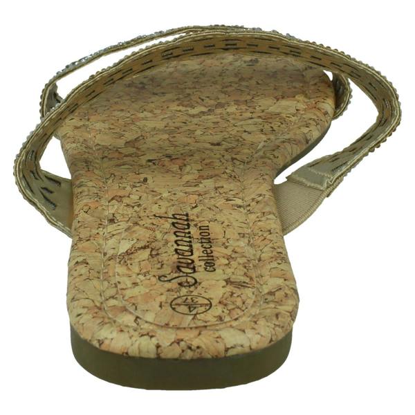 Savannah Ladies Savannah Diamante Open Toe Sandals F12000
