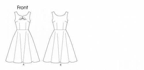 Butterick Sewing Pattern 5748, Dresses, Vintage Style for Women, 6-8-10-12-14 - Easy