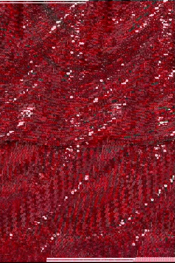 Sequin Cowl Maxi Dress - Wine DR4051P