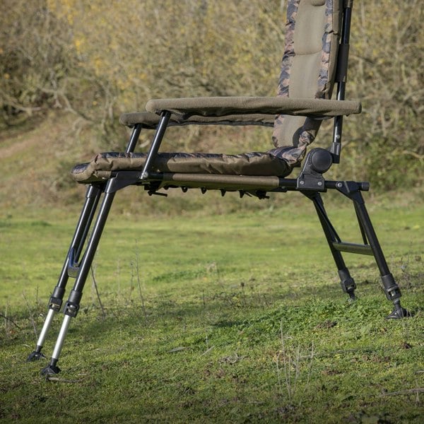 Reclining Portable Fishing & Camping Chair Adjustable Height Uneven Terrain Seat - LoopsDirect