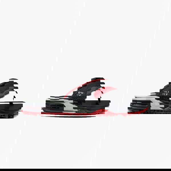 Reef Reef FANNING PREGAME Mens Toe-Post Sandals Black/Red