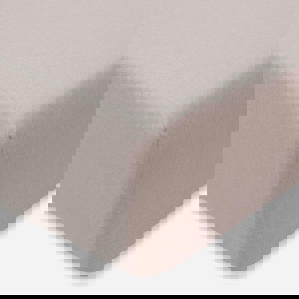 Smart Living Jersey Melange Polycotton Fitted Bedsheet or Pillowcase - BEIGE