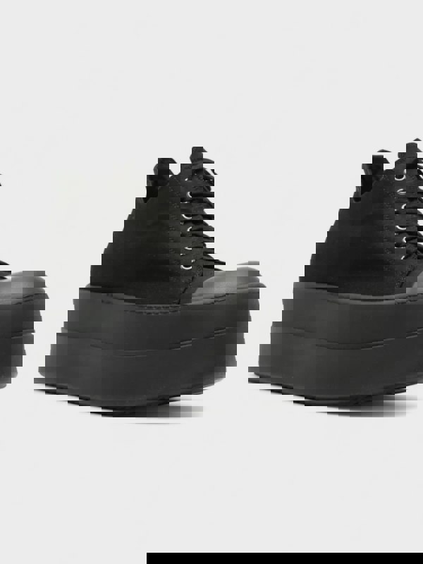 Rick Owens Double Bumper Low Sneakers Black - Mens