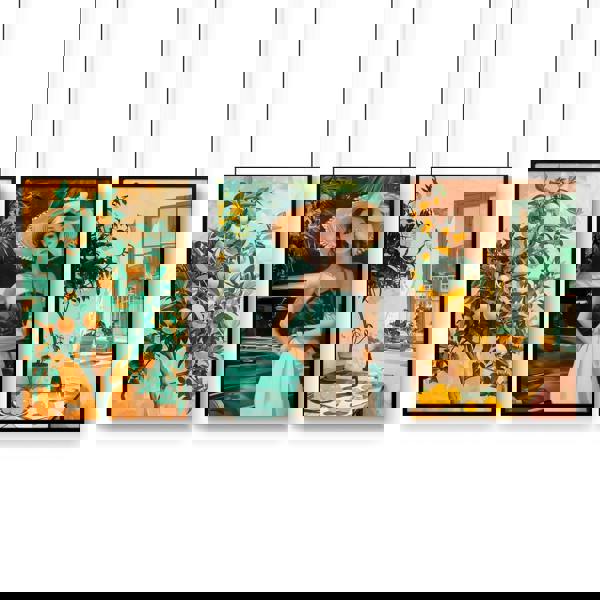 Wall Art For Living Room Modern | Set of 3 Italian Lifestyle Wall art Prints